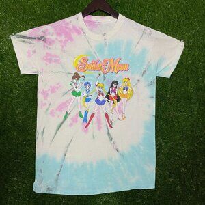 Sailor Moon Anime Graphic Tie-dye T-shirt size Small